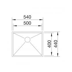 Zlewozmywak Blanco ZEROX 500-U z InFino 521 589
